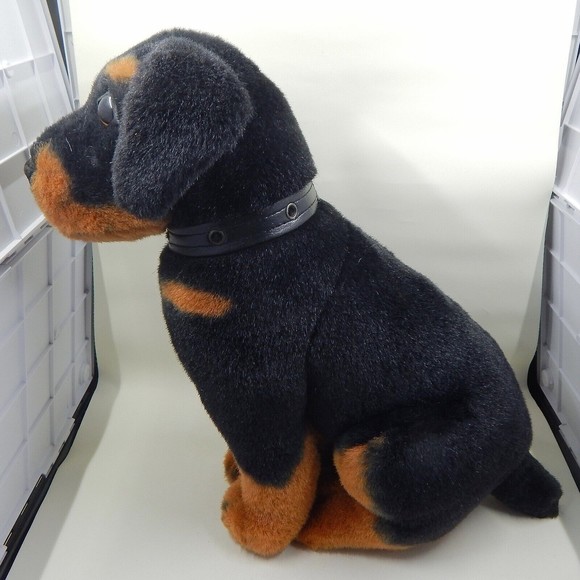 Goffa International Rottweiler Puppy Plush Stuffed Animal 12" - Picture 8 of 12